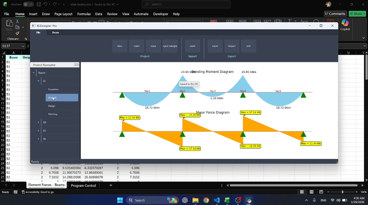 Beam Design and Detailling